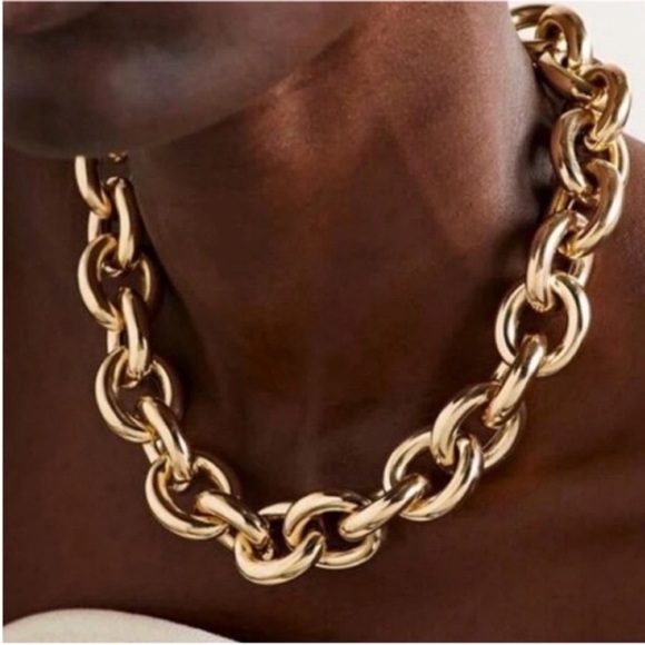 Jewelry - New! Gold Chain Link Necklace (1026) NWOT
